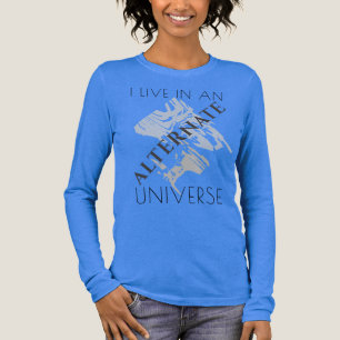 "Alternate Universe" Grey Shades Abstract Design Tri-Blend Shirt