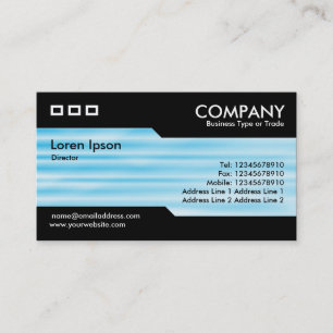 Alternating - Corrugated Blue Business Card