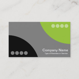Alternating Curves II - Black, Grey and Martian Gr Business Card