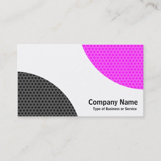 Alternating Curves - Textured Business Card (Front)