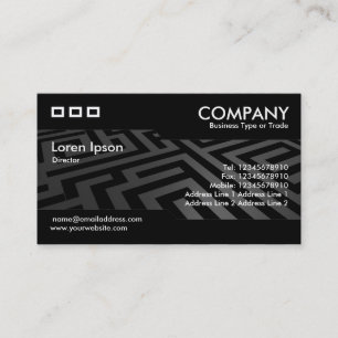 Alternating - Dark Maze Business Card