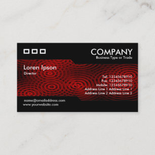 Alternating - Electric Rain Red Business Card