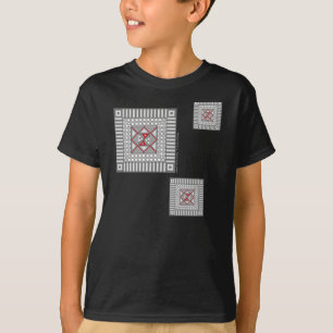 Alternating Geometric Kid's and Baby Dark Shirt