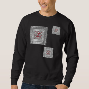 Alternating Geometric Men's Dark Shirt