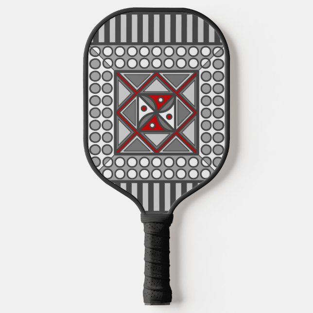 Alternating Geometric  Pickleball Paddle (Front)