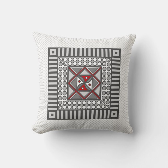 Alternating Geometric Pillow (Front)