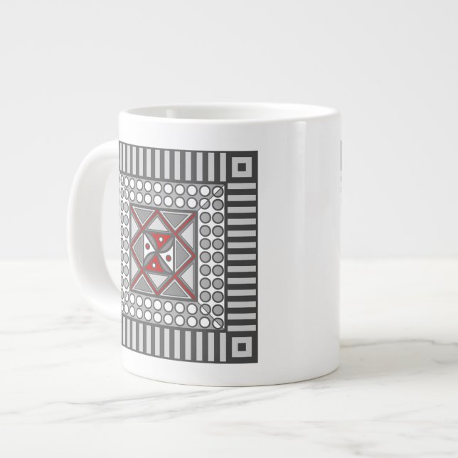 Alternating Geometric Speciality Mug (Front Left)