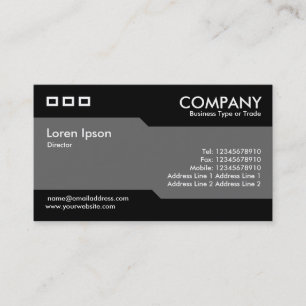 Alternating - Grey Business Card