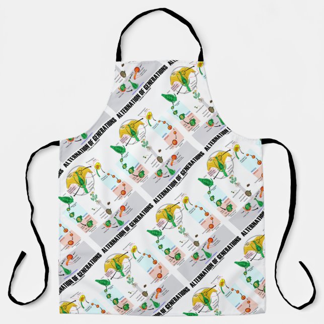 Alternation Of Generations Flower Life Cycle Apron (Front)