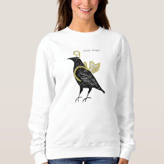 Alternative Christmas Jumper - Crow Sweatshirt (Front)