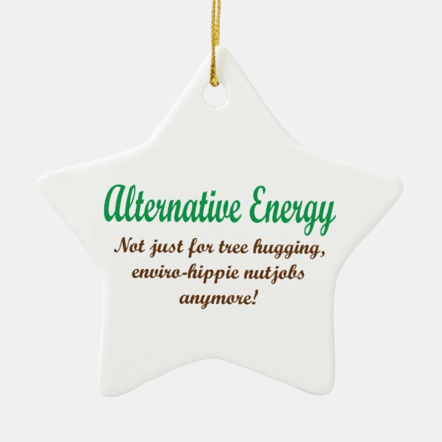 Alternative Energy Ceramic Tree Decoration (Front)