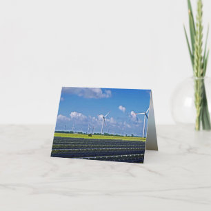 Alternative Energy - Solar and Wind Card