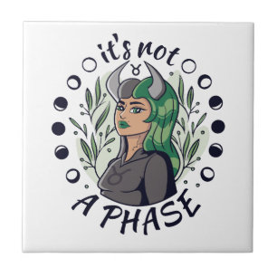 Alternative Gothic Girl Art It's Not a Phase Tile