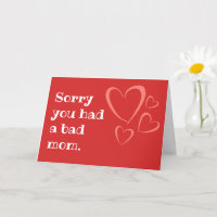 Alternative Mother's Day card