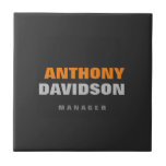 Alternative Perfect Size Grey Orange Bold Text Tile<br><div class="desc">Great design template with a contemporary,  artistic,  striking and impressive touch is waiting for those who want to evaluate it in their own life.</div>