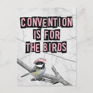 Alternative Punk Bird Anti Conformity Postcard