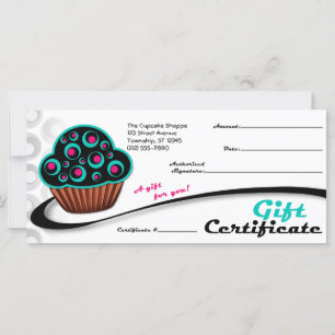 Alternative Retro Teal Cupcake - Gift Certificates