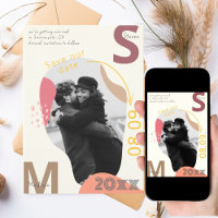 Alternative save the date card wedding Invitation
