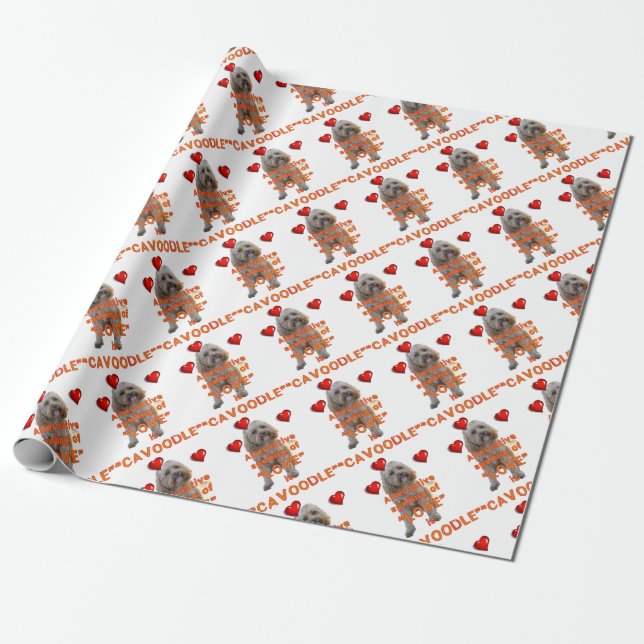 alternative spelling of LOVE is CAVOODLE Wrapping Paper (Unrolled)