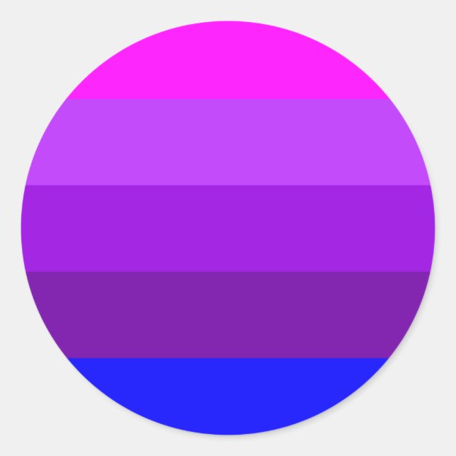 Alternative Transgender Pride Flag Classic Round Sticker (Front)