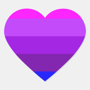 Alternative Transgender Pride Flag Heart Sticker