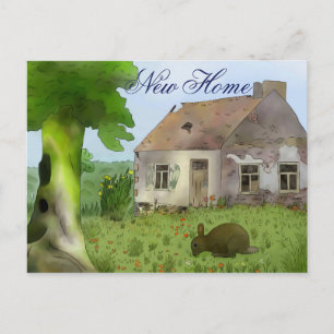 Altes Haus, neues Haus Postcard
