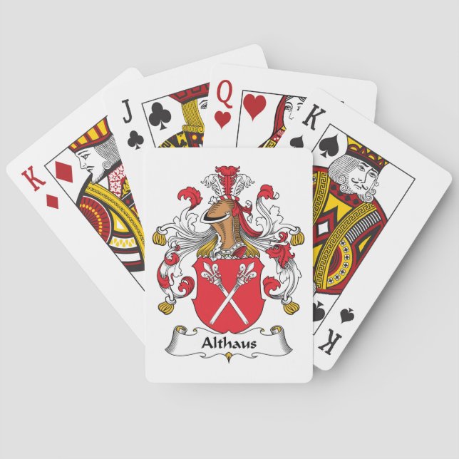 Althaus Family Crest Playing Cards (Back)