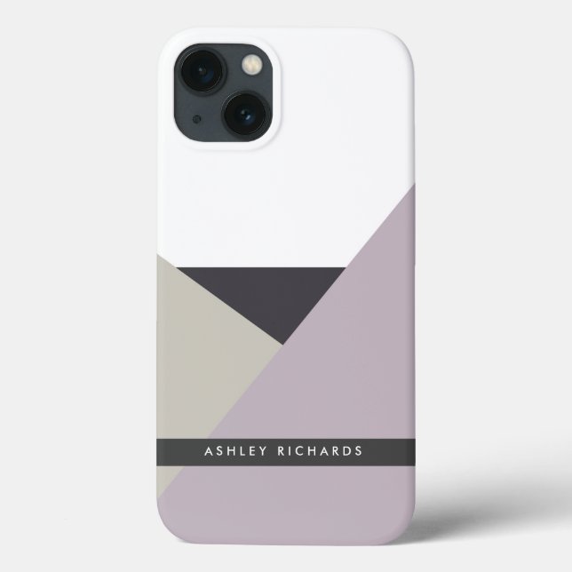 Althea Lilac Asbtract Personalised iPad Mini Case (Back)