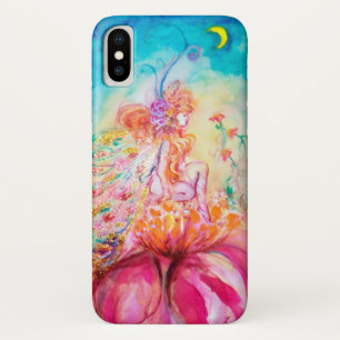 ALTHEA /Whimsical Fairy on the Pink Flower iPhone X Case