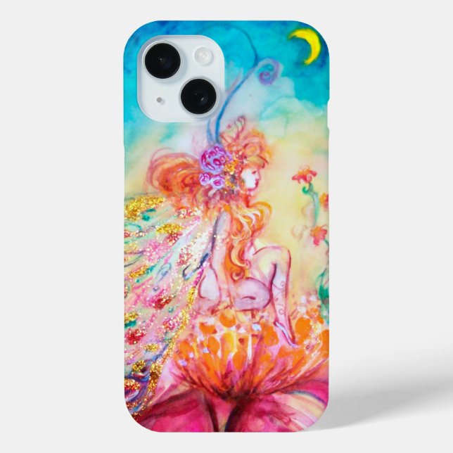 ALTHEA /Whimsical Fairy on the Pink Flower Case-Mate iPhone Case (Back)