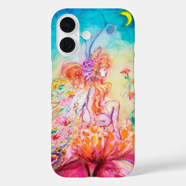 ALTHEA /Whimsical Fairy on the Pink Flower Case-Mate iPhone Case (Back)