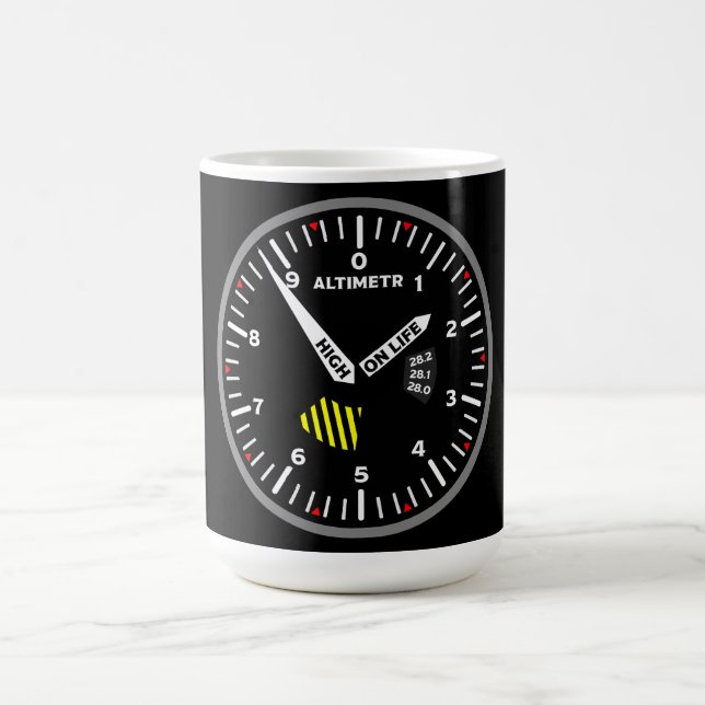 Altimetr Pilot Aviation Geek Coffee Mug (Center)