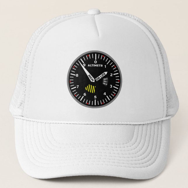 Altimetr Pilot Aviation Geek Trucker Hat (Front)