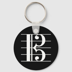 Alto Clef Key Ring