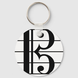 Alto Clef Key Ring