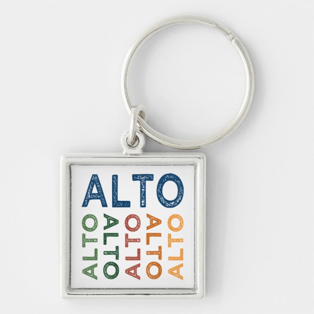 Alto Colourful Key Ring (Front)
