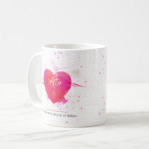 Alto Musical Heart Singing Part Coffee Mug