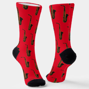 Alto Saxophone on Red Socks