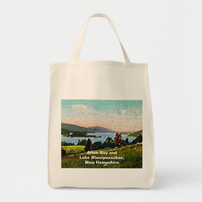 Alton Bay & Lake Winnipesaukee New Hampshire Art Tote Bag (Front)