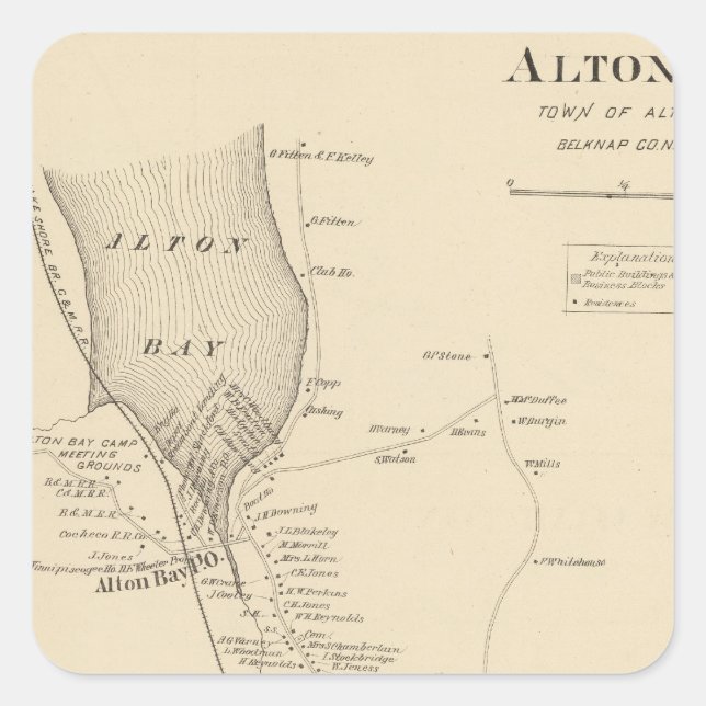 Alton PO Square Sticker (Front)