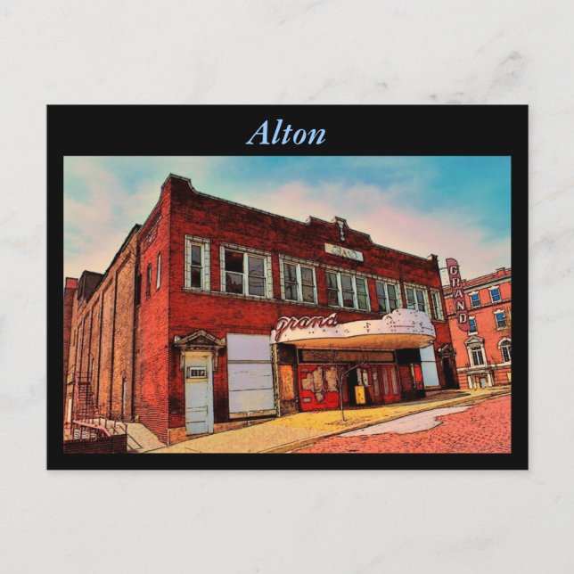 Alton Theatre Postcard (Front)