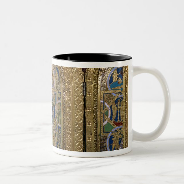 Alton Towers Triptych, c.1150 Two-Tone Coffee Mug (Right)