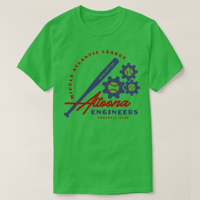 Altoona Engineers Baseball T-Shirt (Design Front)