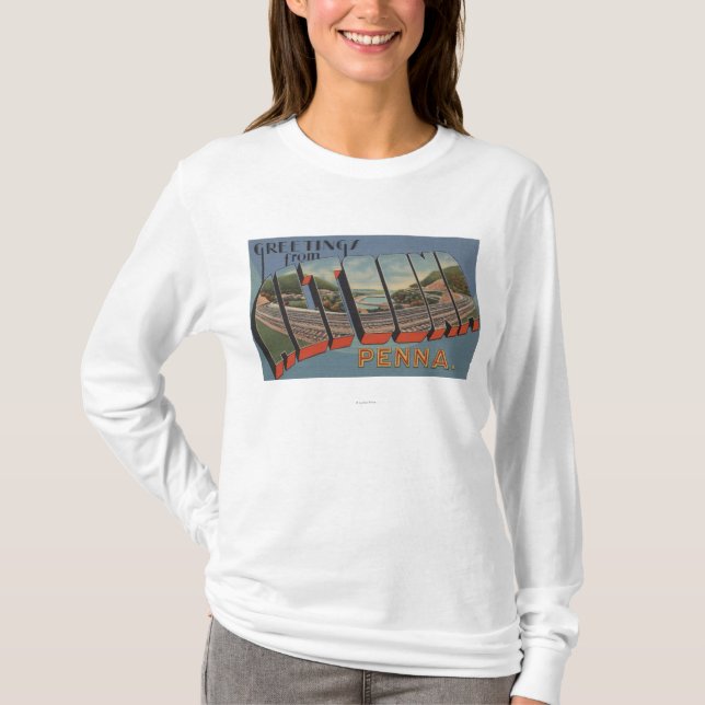 Altoona, Pennsylvania - Large Letter Scenes T-Shirt (Front)