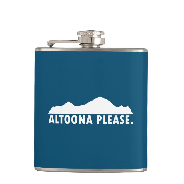 Altoona Pennsylvania Please Hip Flask (Front)