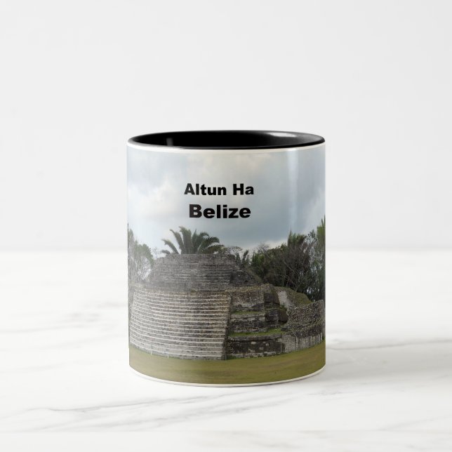 Altun Ha, Belise Two-Tone Coffee Mug (Center)