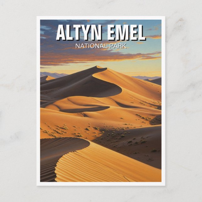 Altyn Emel National Park Kazakhstan Travel Postcard (Front)