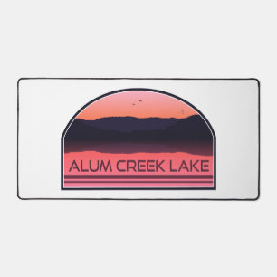 Alum Creek Lake Ohio Red Sunrise Desk Mat