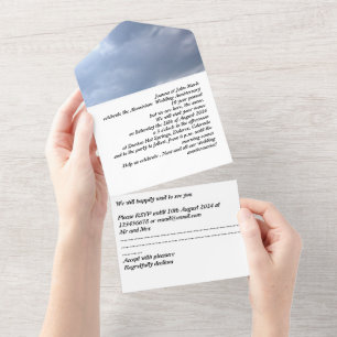 aluminium 10th wedding anniversary invitation  