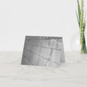 Aluminium Aircraft Skin Abstract Card